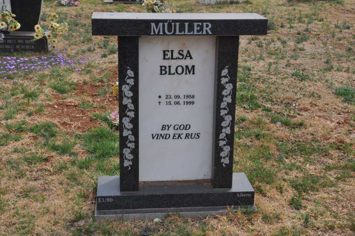 MÜLLER Elsa Blom 1958-1999