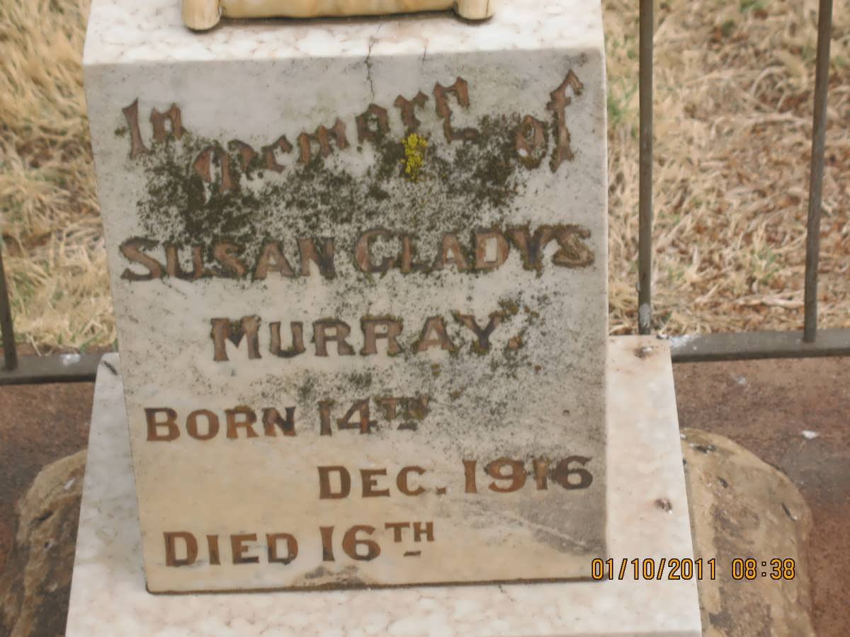 MURRAY Susan Gladys 1916-1916 