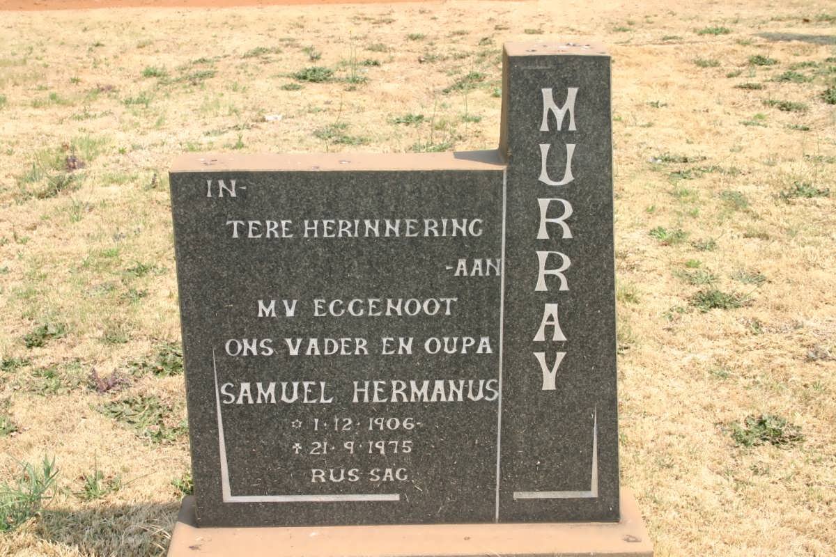 MURRAY Samuel Hermanus 1906-1975