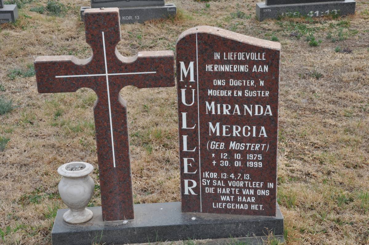 MÜLLER Miranda Mercia nee MOSTERT 1975-1999