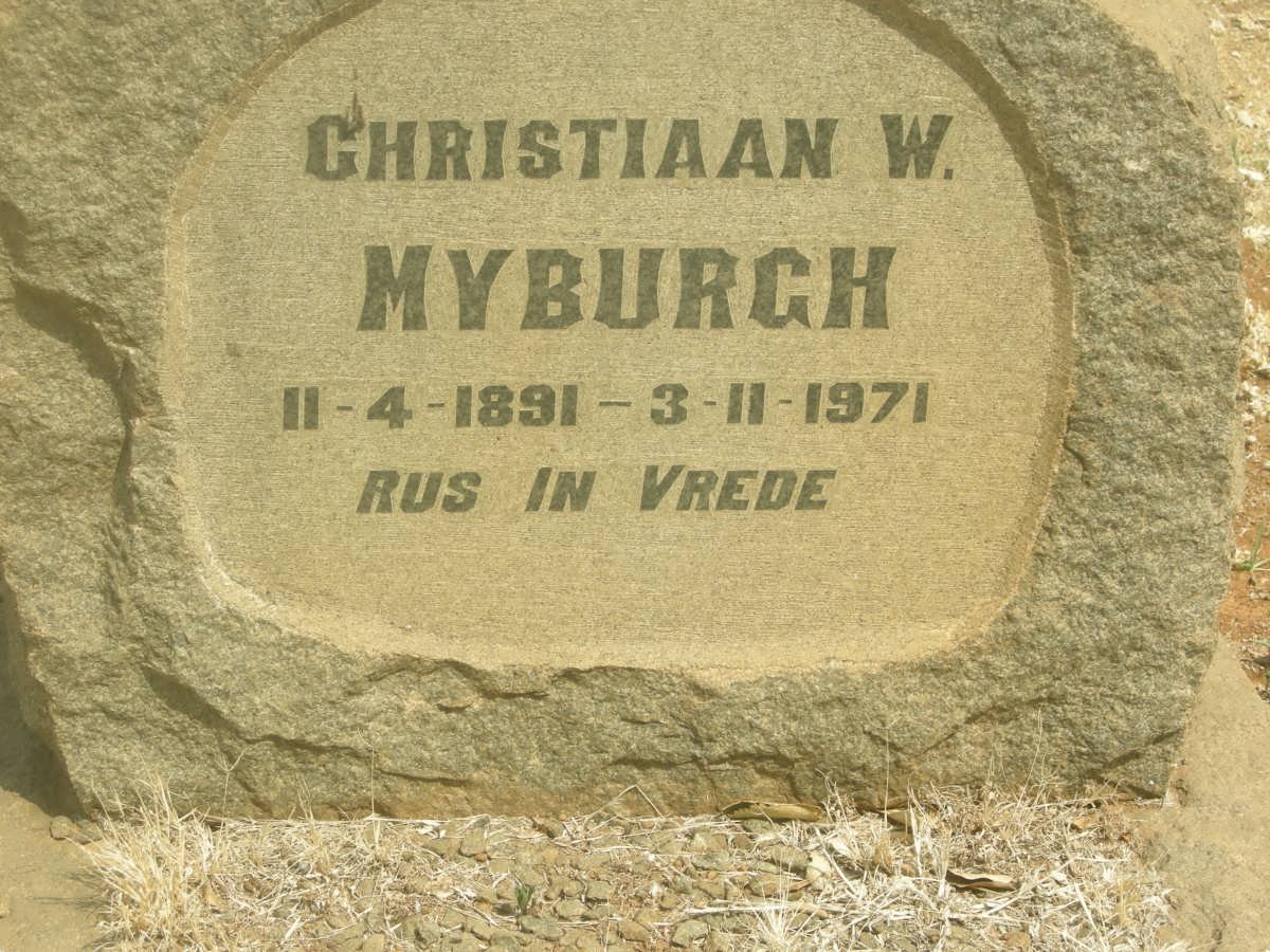 MYBURGH Christiaan W. 1891-1971