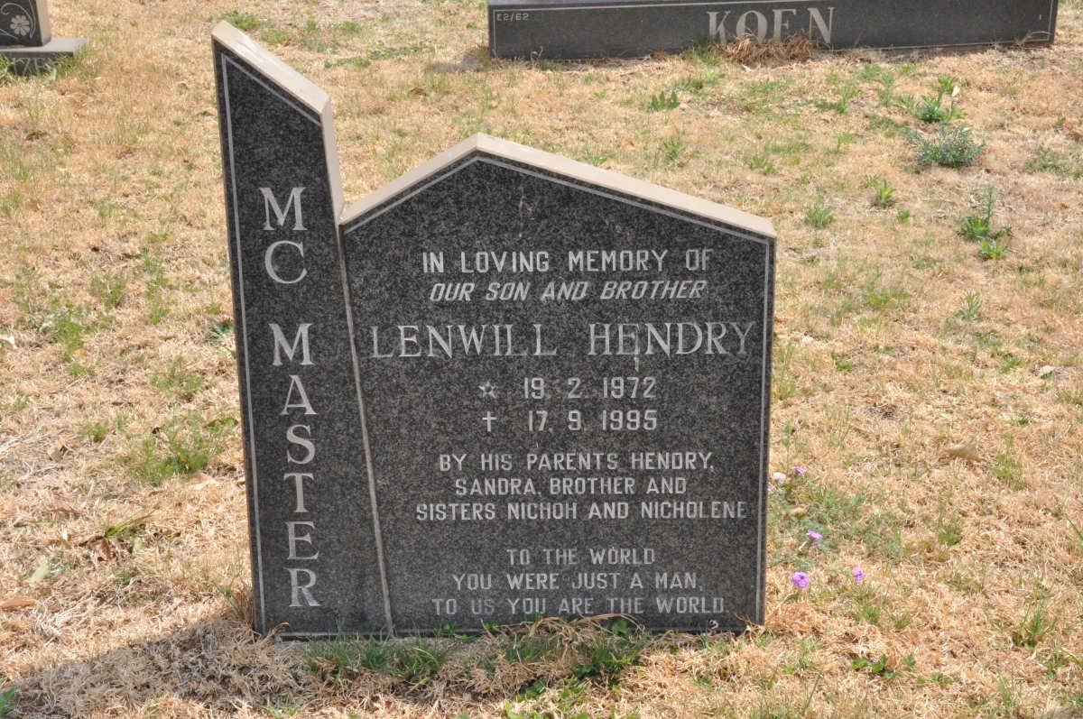 Mc MASTER Lenwill Hendry 1972-1995
