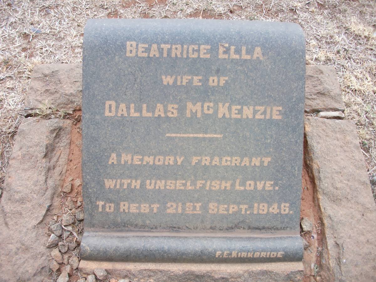 MCKENZIE Beatrice Ella -1946