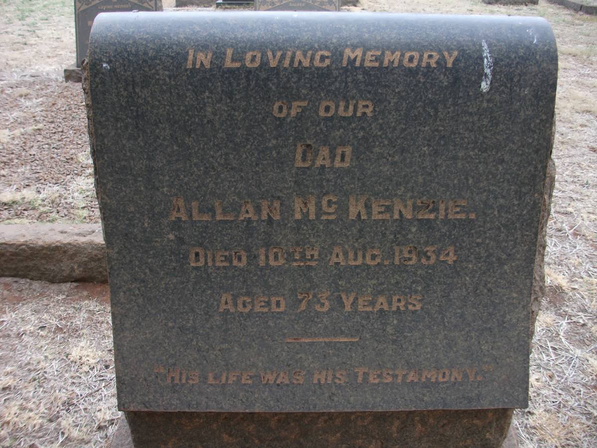 MCKENZIE Allan -1934