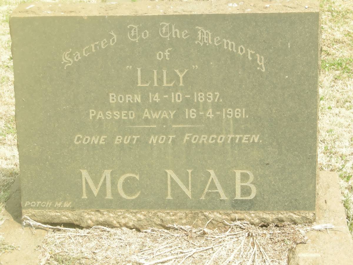 MCNAB Lily 1897-1961