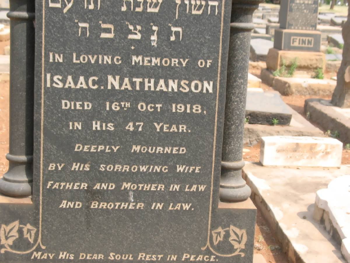 NATHANSON Isaac -1918