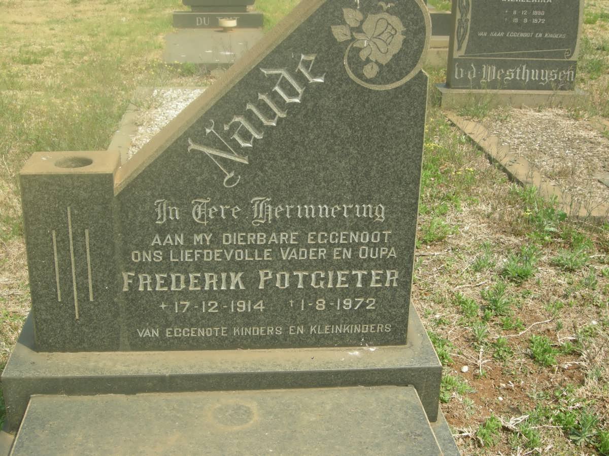 NAUDÉ Frederik Potgieter 1914-1972