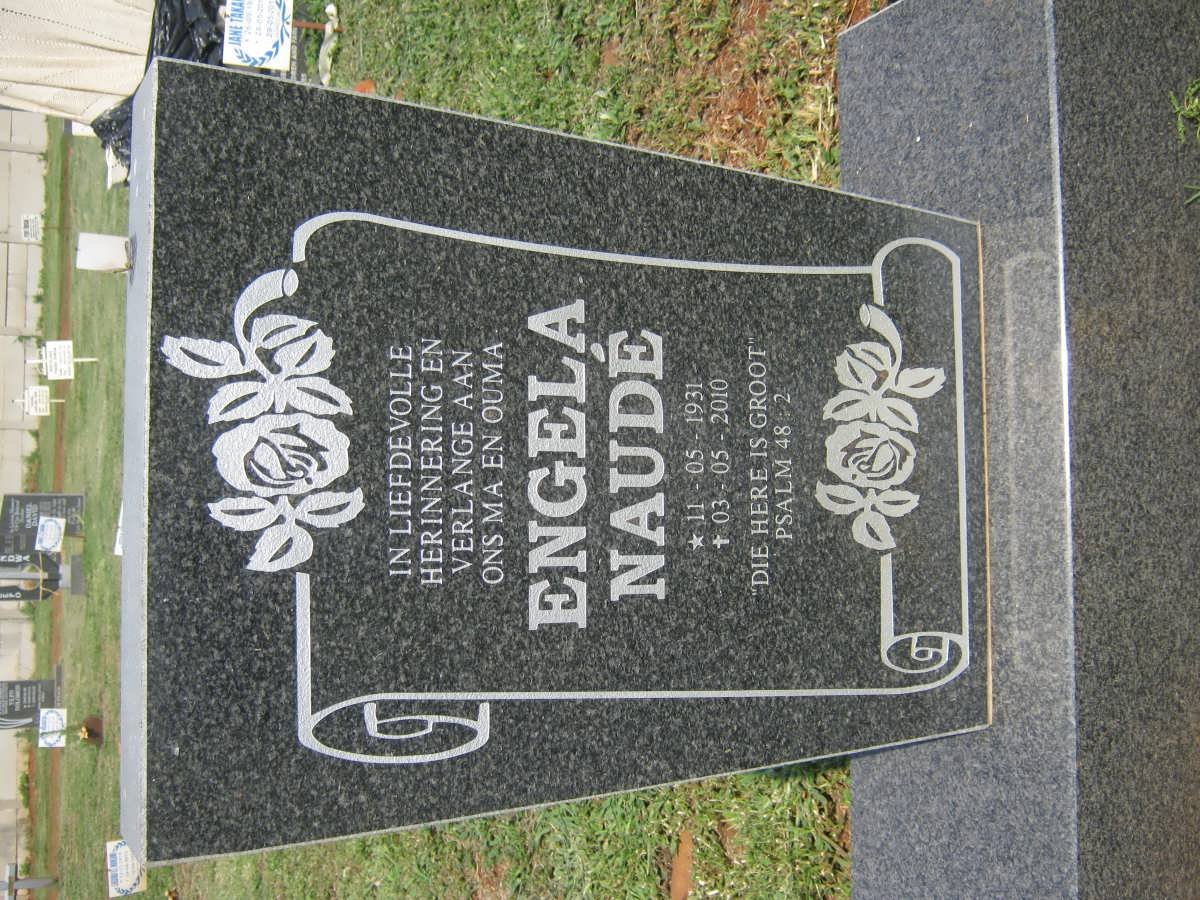 NAUDÉ Engela 1931-2010