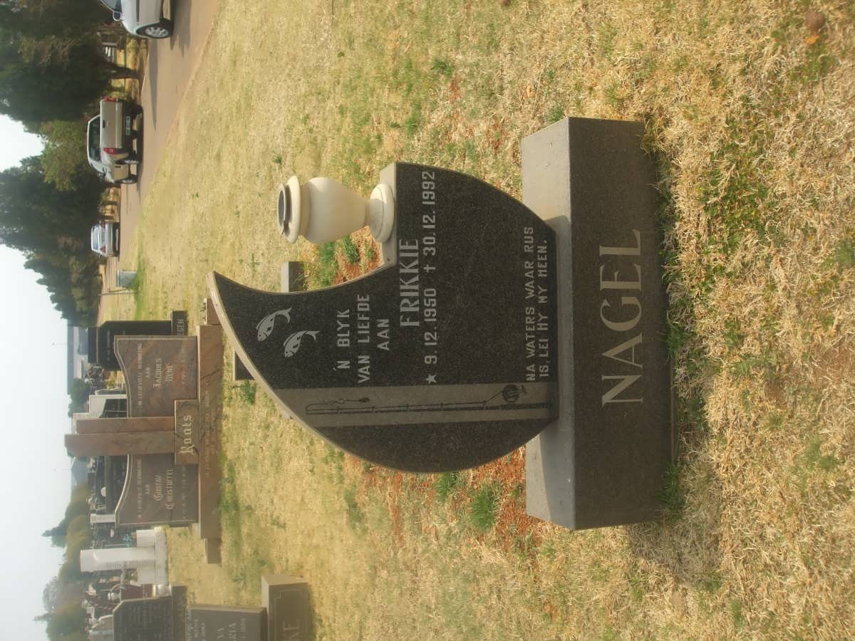 NAGEL Frederik Johannes 1950-1992