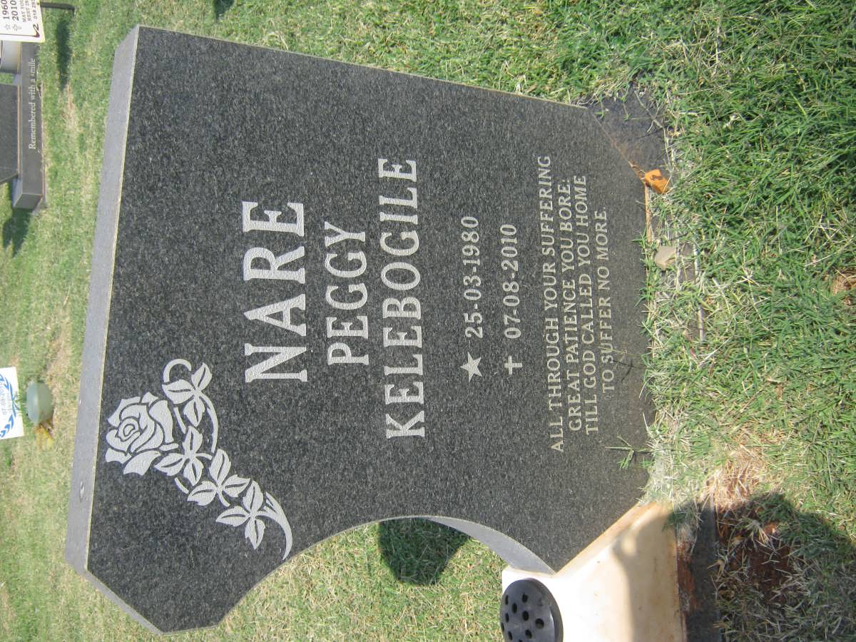 NARE Peggy Kelebogile 1980-2010