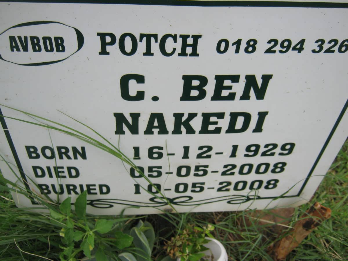 NAKEDI C. Ben 1929-2008