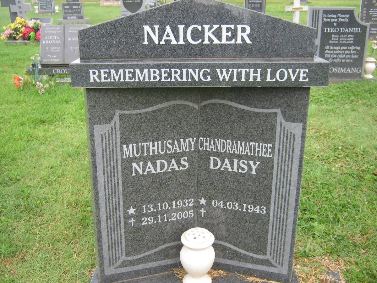 NAICKER Muthusamy 1932-2005 &amp; Chandramathee 1943-