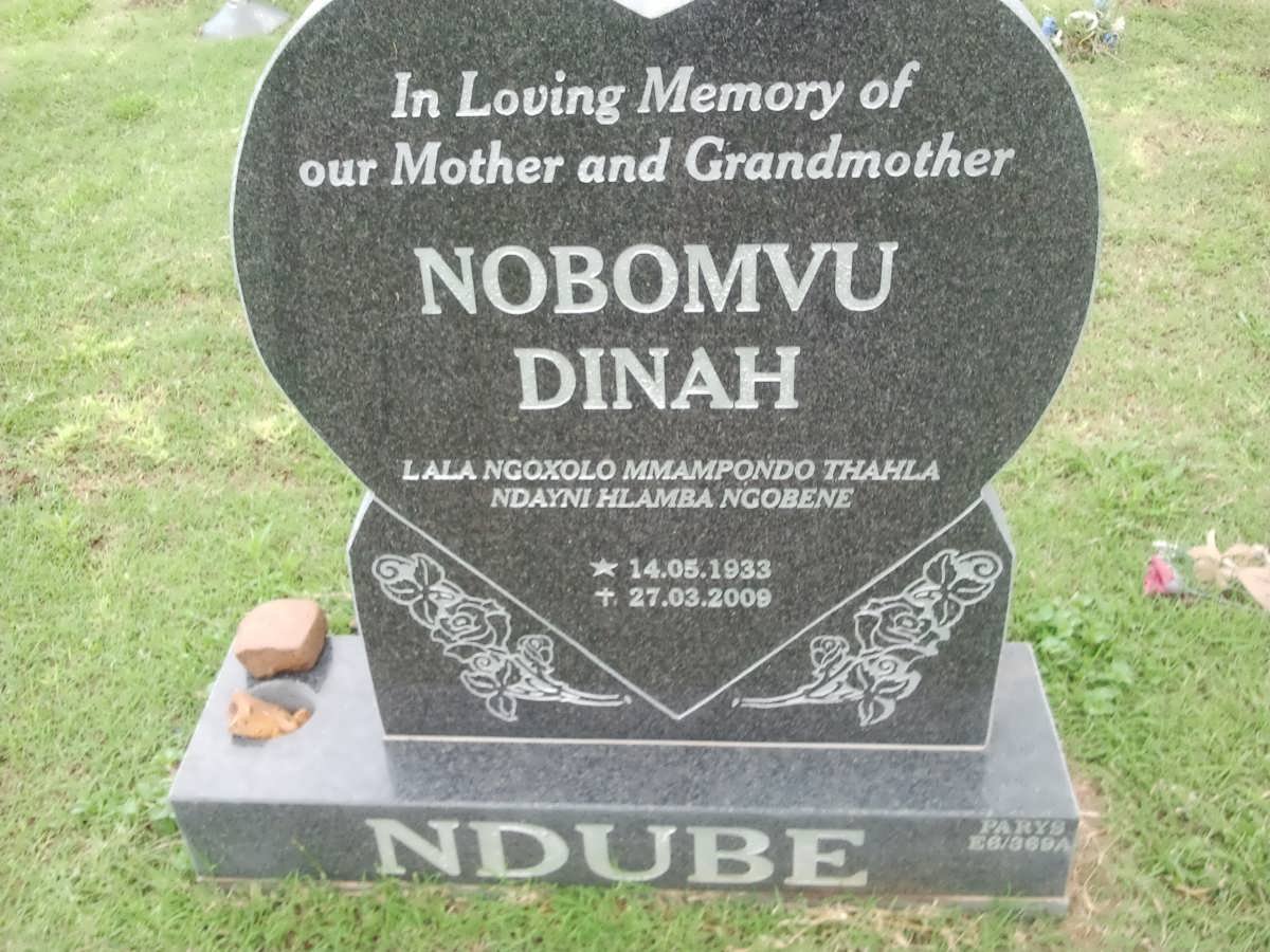 NDUBE Nobomvu Dinah 1933-2009