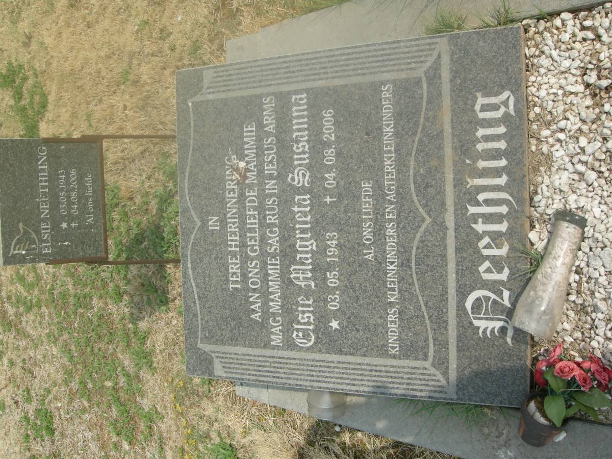 NEETHLING Elsie Magrieta Susanna 1943-2006