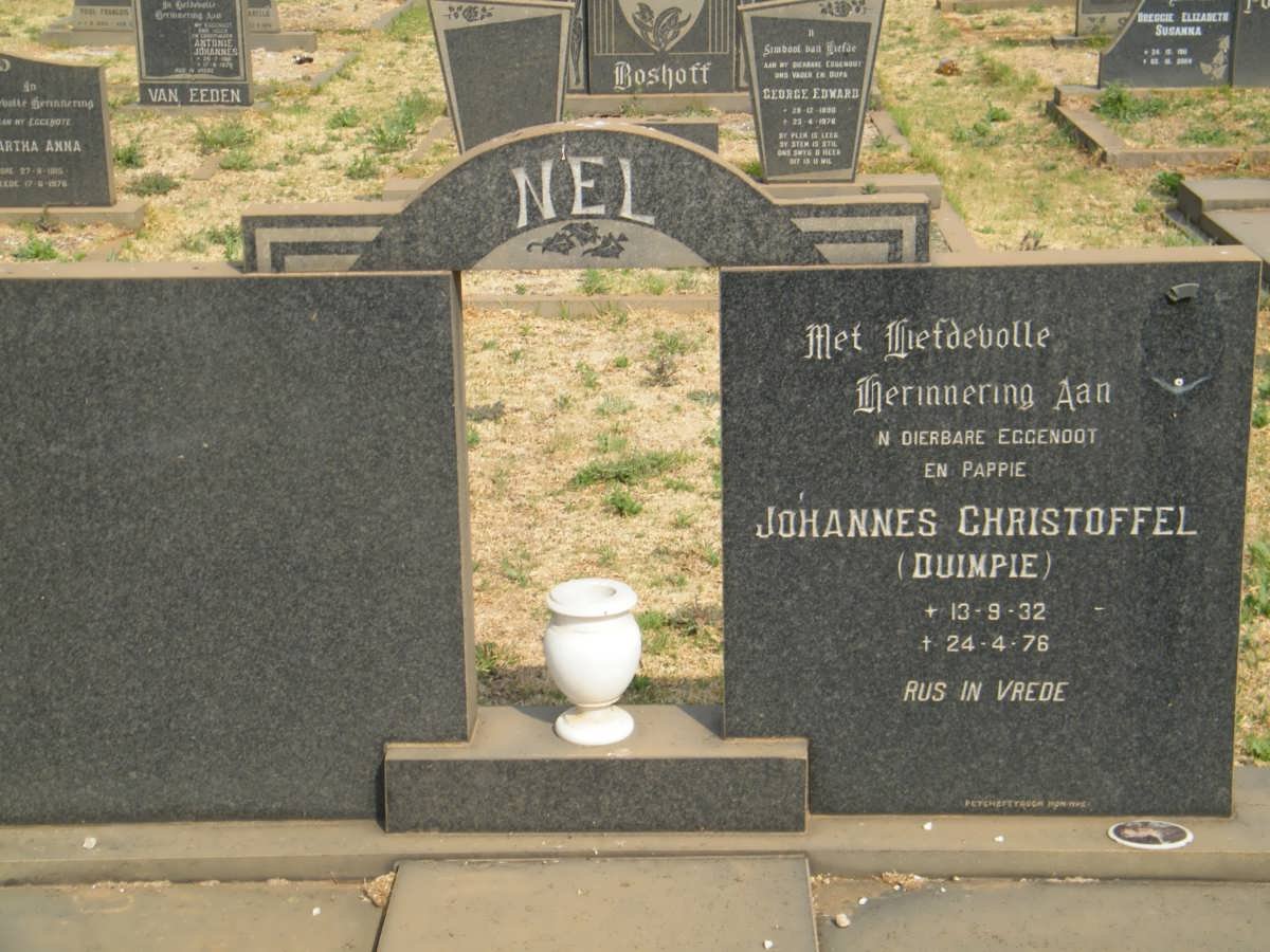 NEL Johannes Christoffel 1932-1976