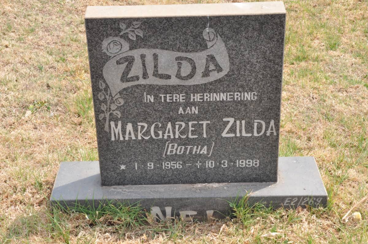 NEL Margaret Zilda nee BOTHA 1956-1998
