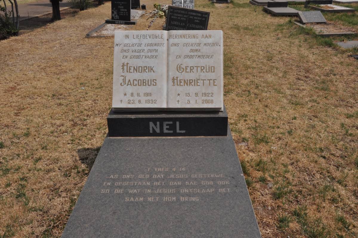 NEL Hendrik Jacobus 1911-1992 &amp; Gertrüd Henriëtte 1922-2008