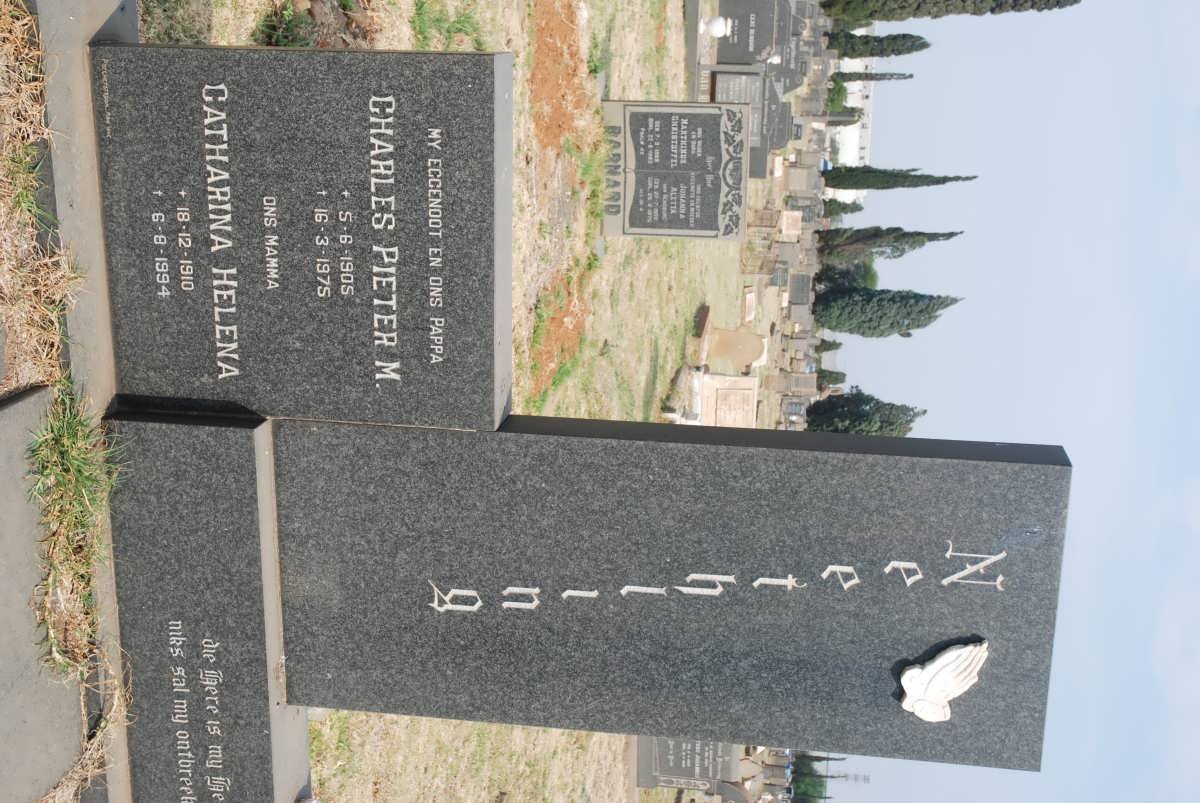 NEETHLING Charles Pieter M. 1905-1975 &amp; Catharina Helena 1910-1994