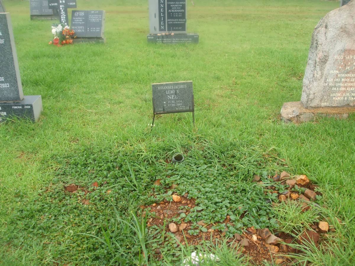 NEL Johannes Jacobus le Roux 1934-200?