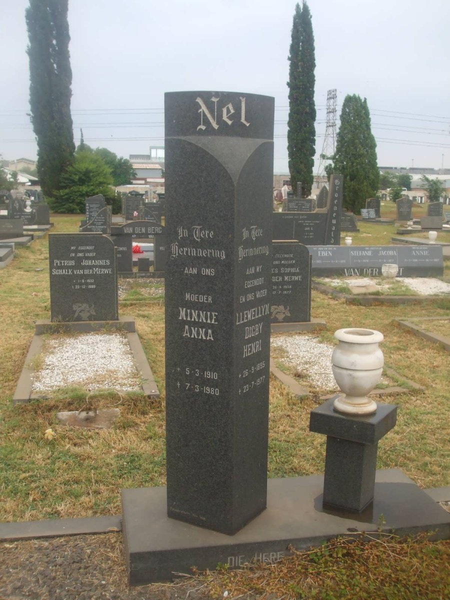 NEL Llewellyn Digby Henri 1895-1977 &amp; Minnie Anna 1910-1980