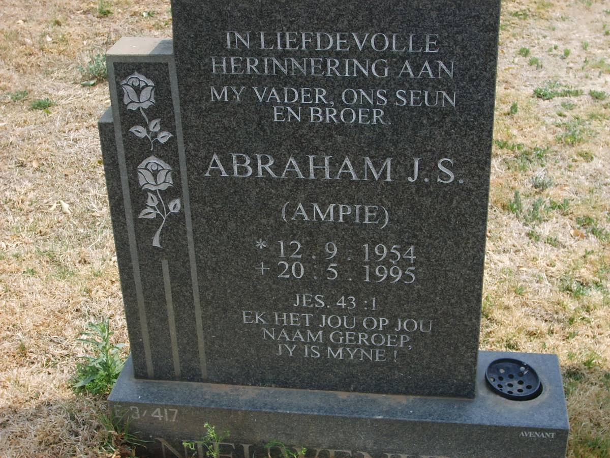 NIEUWENHUYS Abraham J.S. 1954-1995