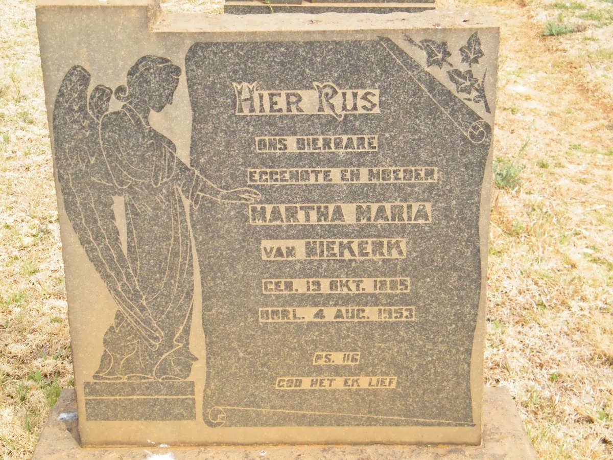NIEKERK Martha Maria, van 1885-1953