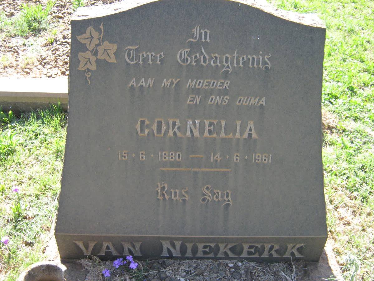 NIEKERK Cornelia, van 1880-1961