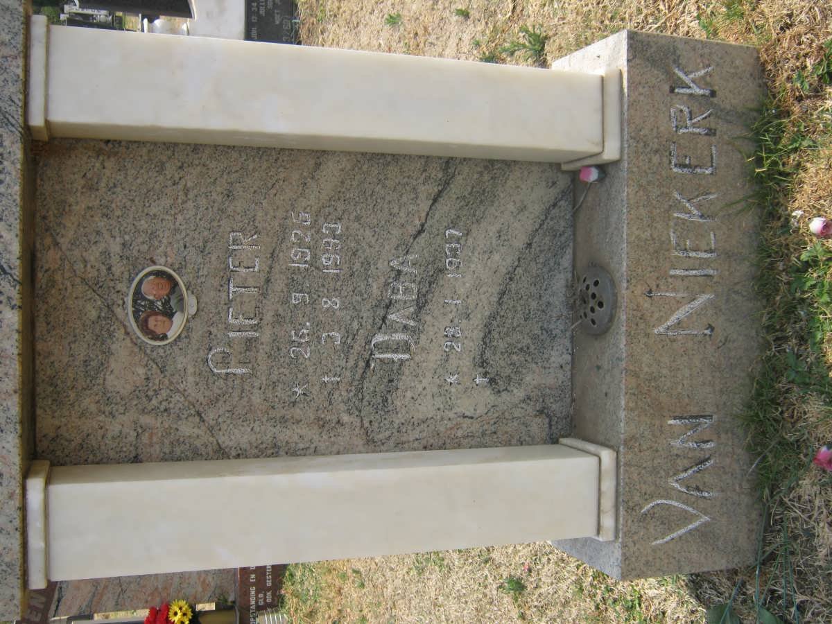 NIEKERK Pieter, van 1925-1993 &amp; Daba 1937-