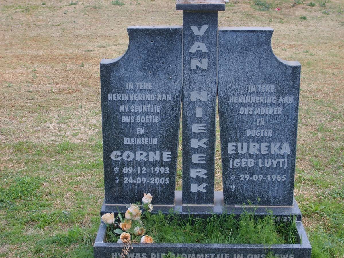 NIEKERK Eureka, van  nee LUYT 1965- :: VAN NIEKERK Corné, van 1993-2005 