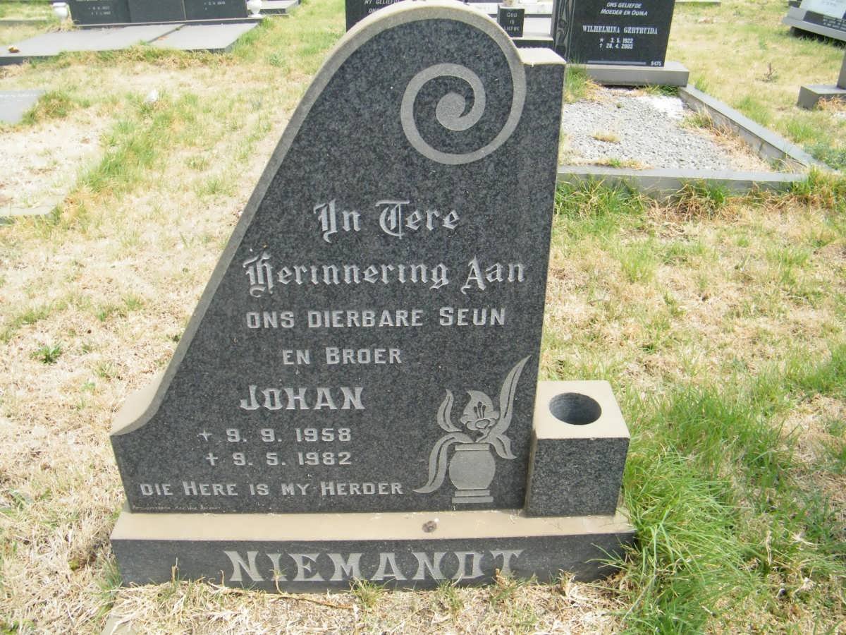 NIEMANDT Johan 1958-1982