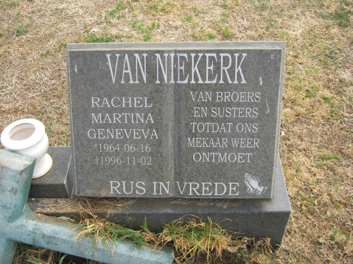 NIEKERK Rachel Martina Geneveva, van 1964-1996