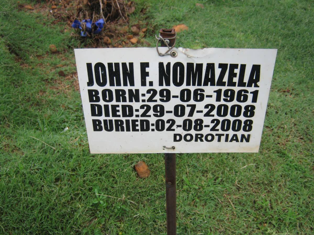 NOMAZELA John F. 1961-2008