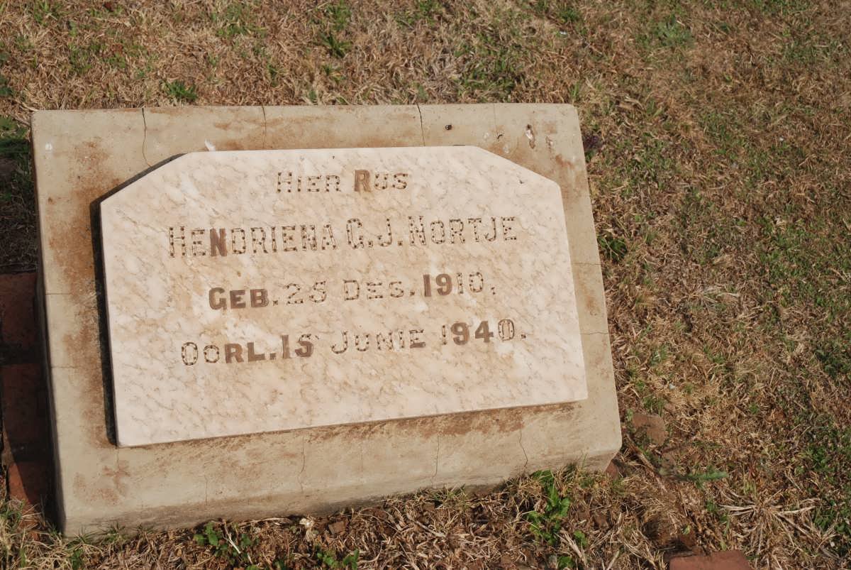 NORTJE Hendriena G.J. 1910-1940
