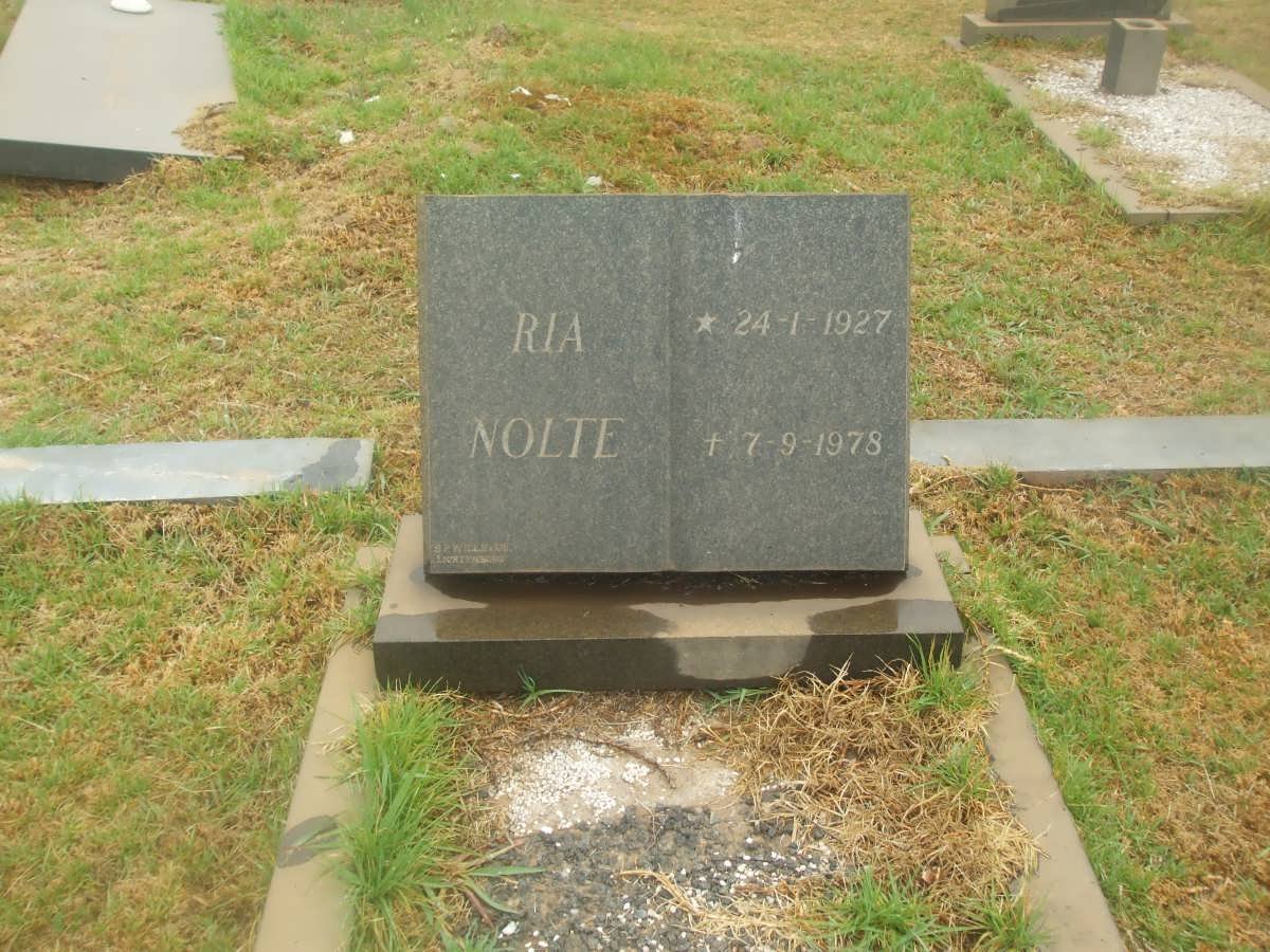 NOLTE Ria 1927-1978