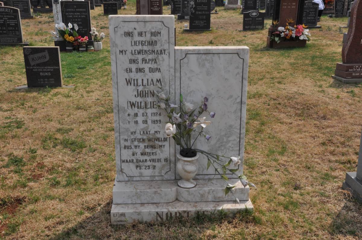 NORTJE William John 1924-1999