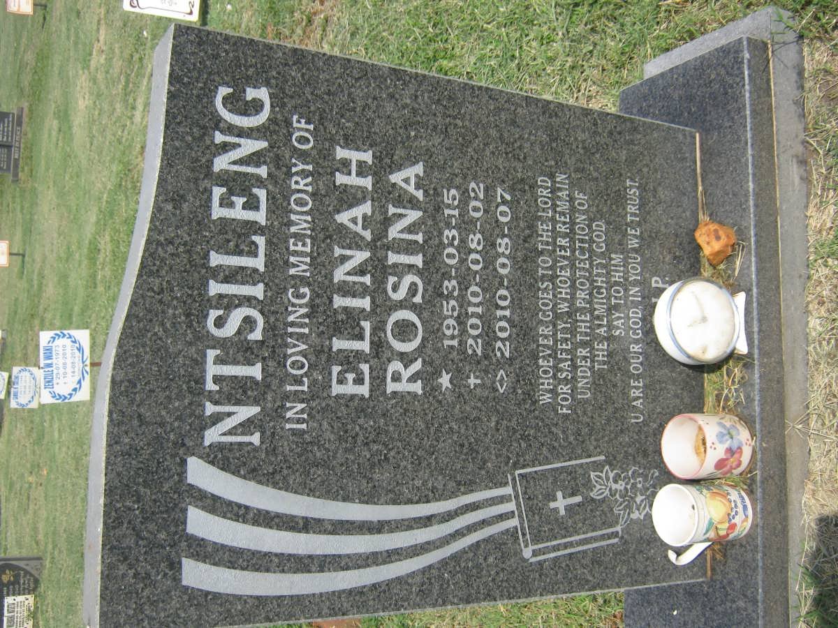 NTSILENG Elinah Rosina 1953-2010