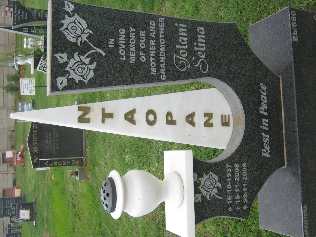 NTAOPANE Jolani Selina 1937-2008