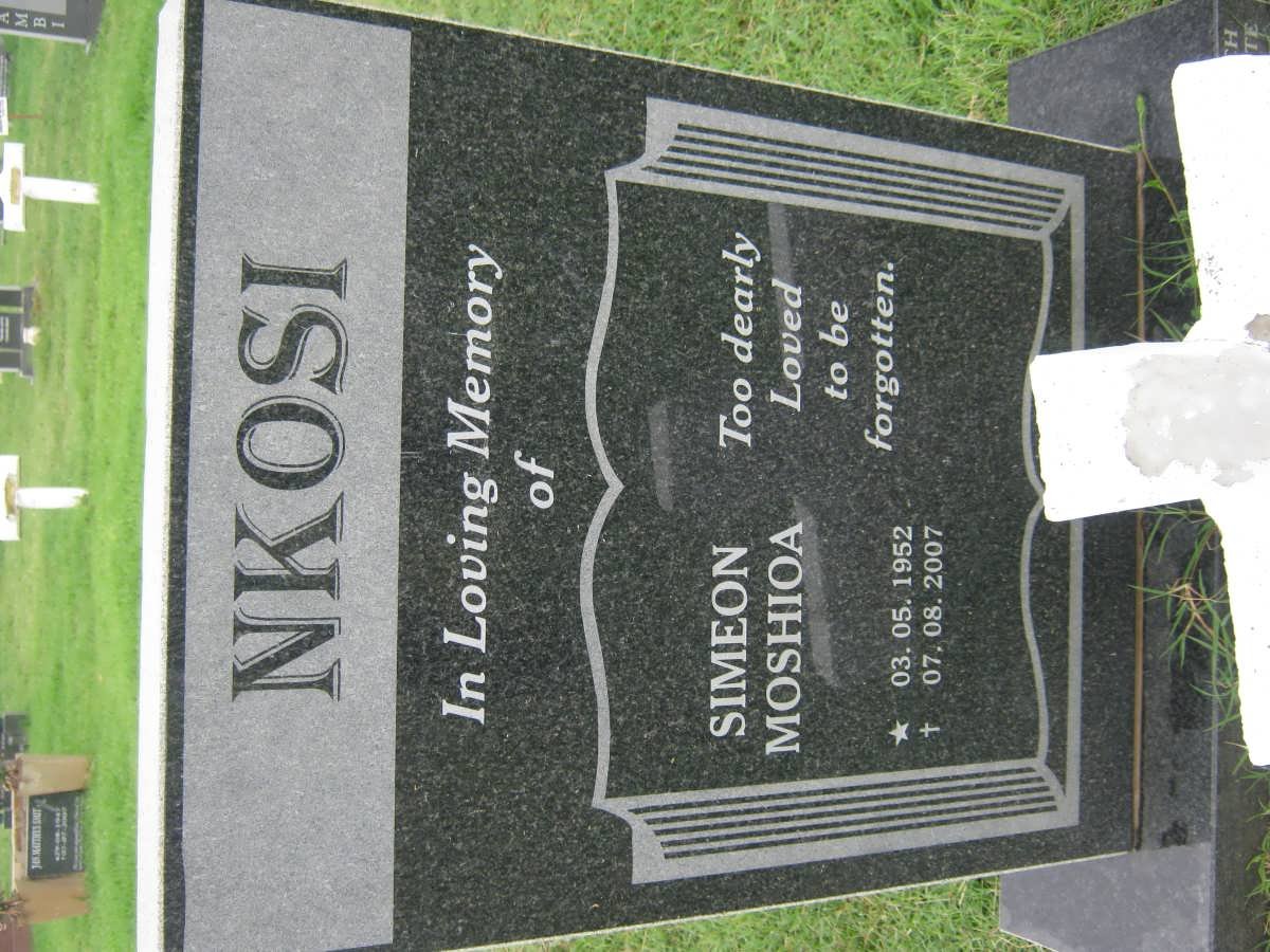 NKOSI Simeon Moshioa 1952-2007