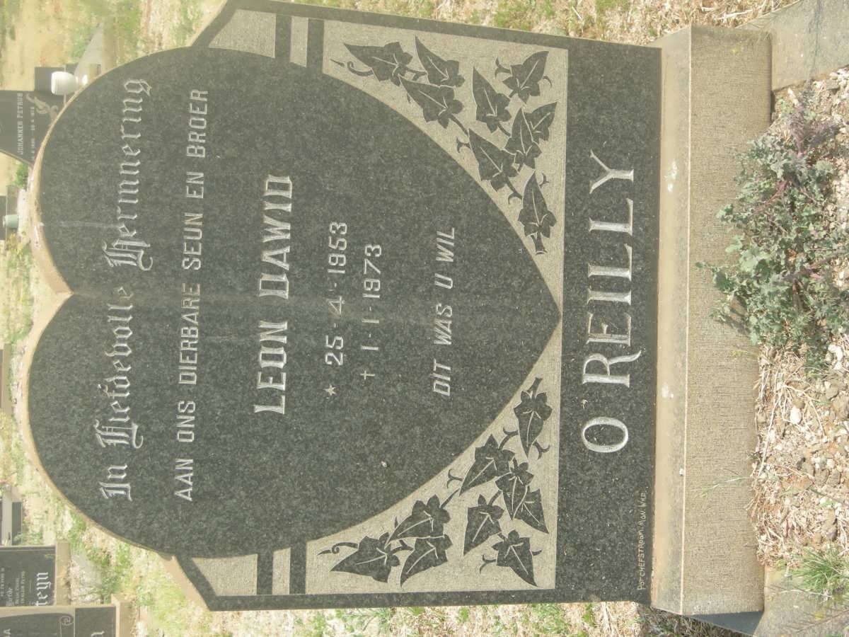 O'REILLY Leon Dawid 1953-1973