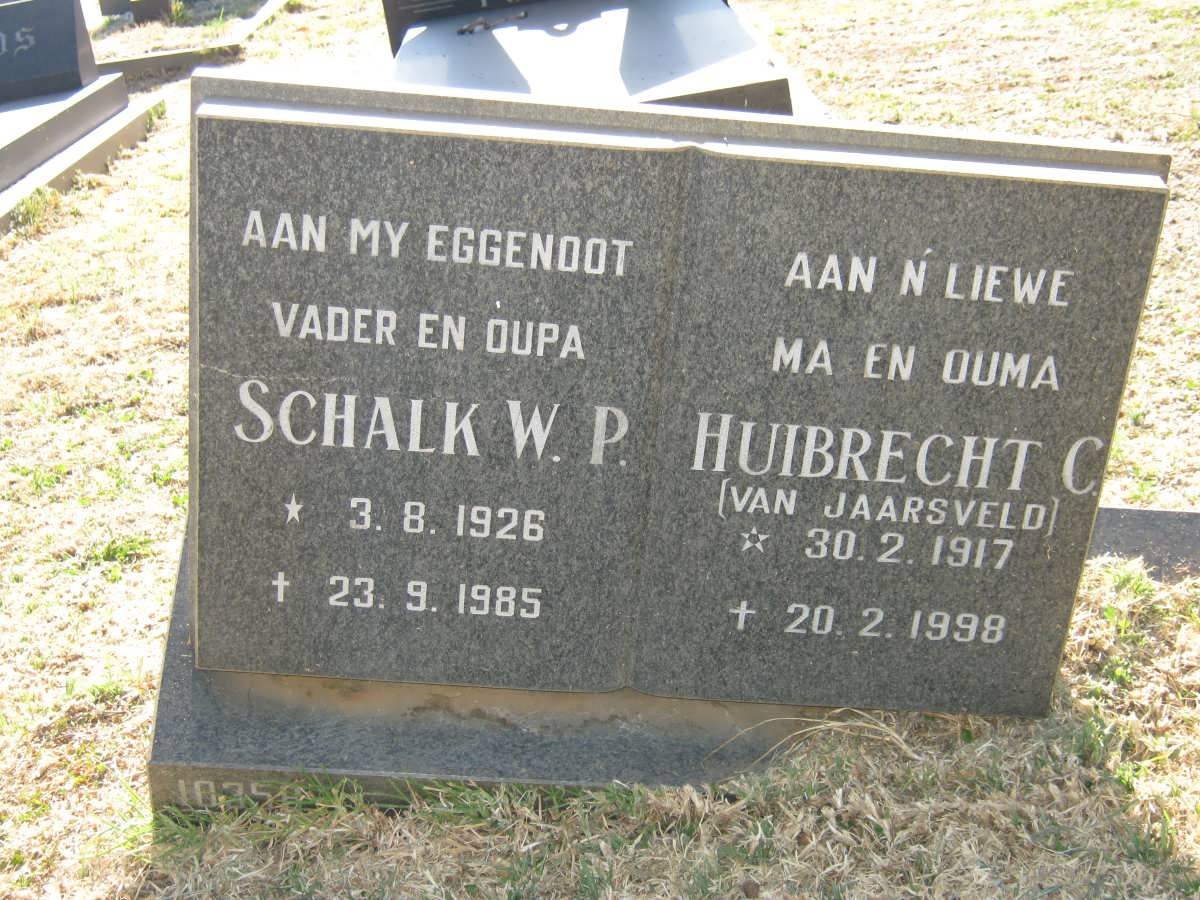 OBERHOLZER Schalk W.P. 1926-1985 &amp; Huibrecht C. VAN JAARSVELD 1917-1998