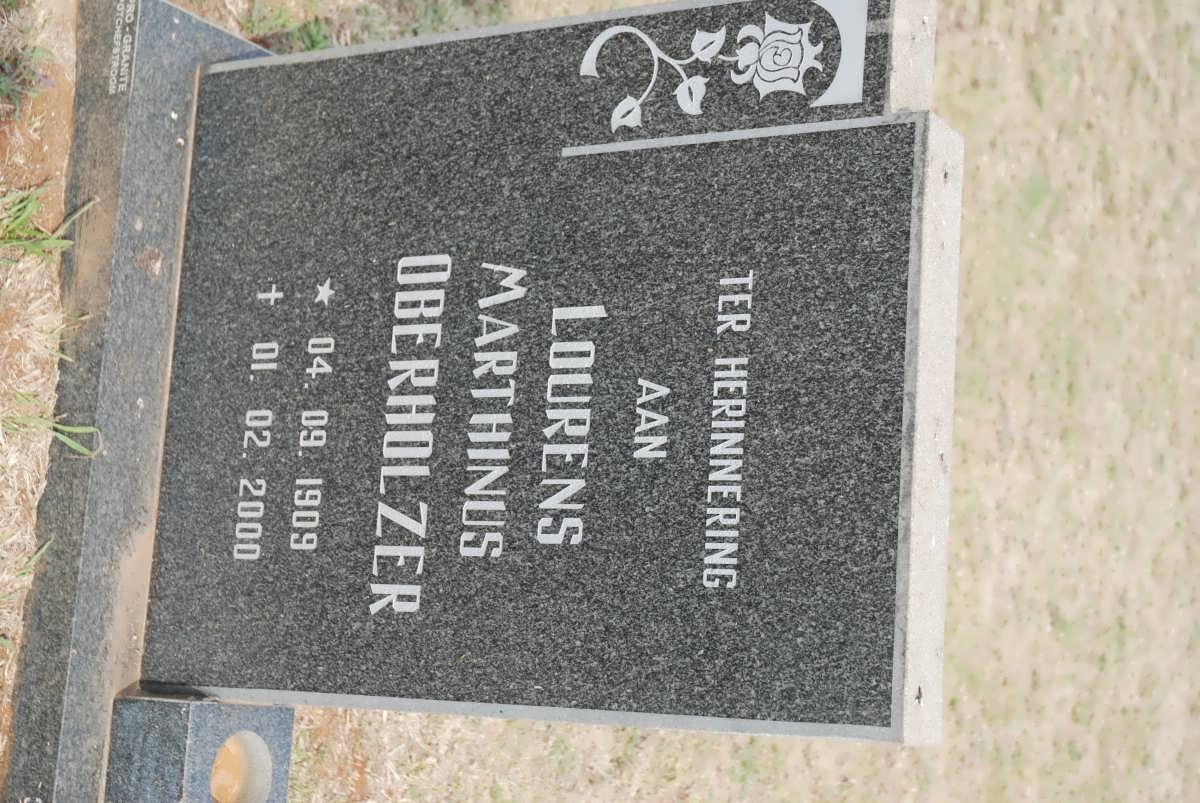 OBERHOLZER Lourens Marthinus 1909-2000