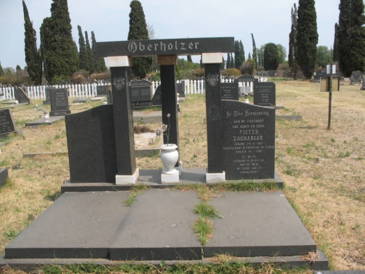 OBERHOLZER Pieter Zacharias 1921-19??