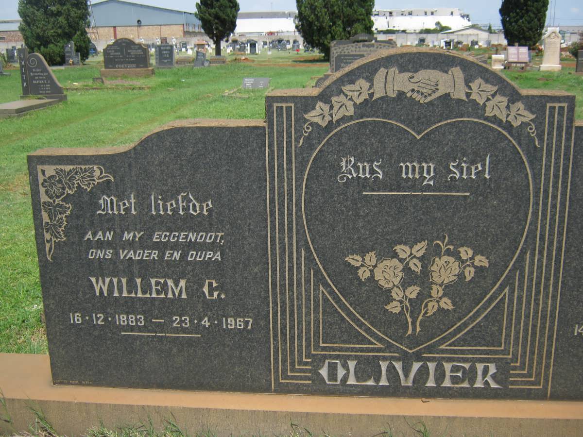 OLIVIER Willem G. 1883-1967