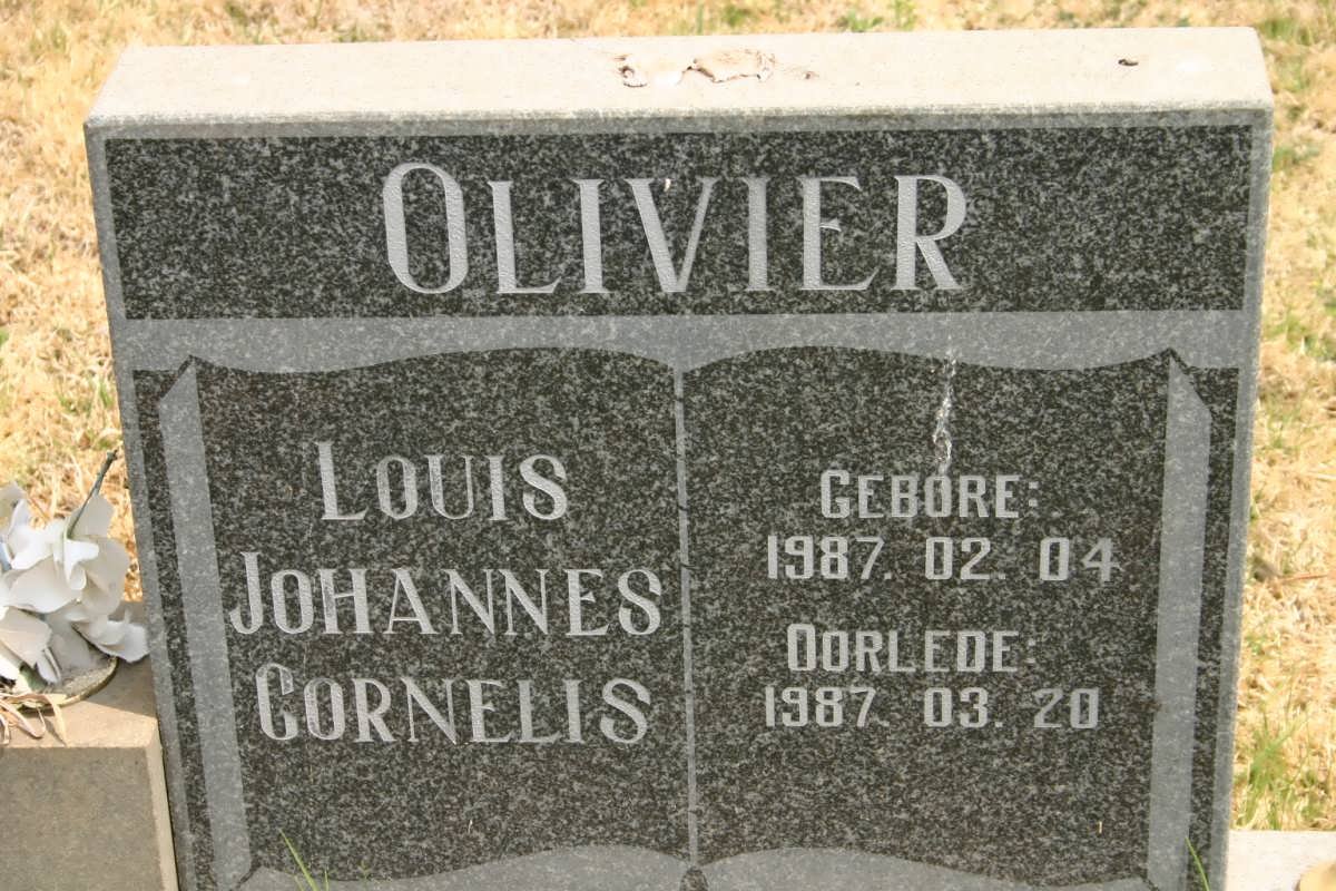 OLIVIER Louis Johannes Cornelis 1987-1987