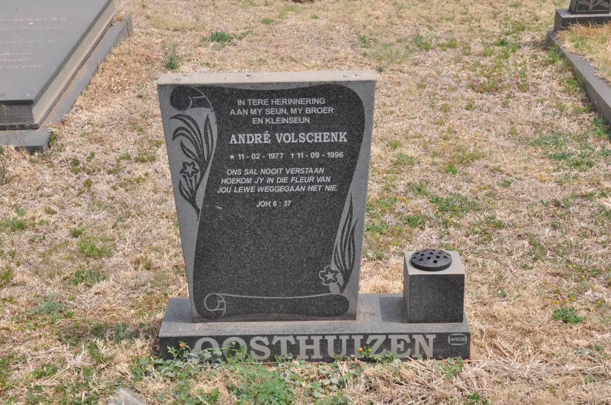OOSTHUIZEN André Volschenk 1977-1996