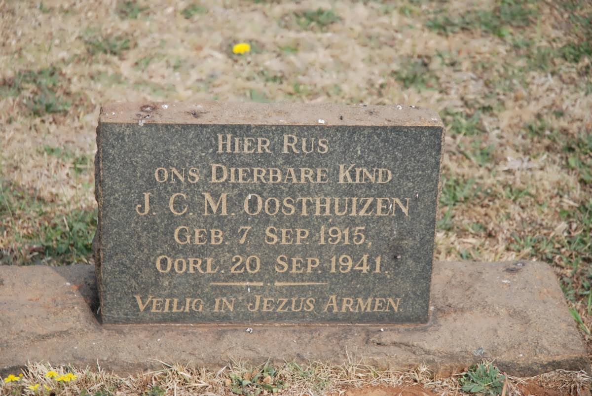 OOSTHUIZEN J.C.M. 1915-1941