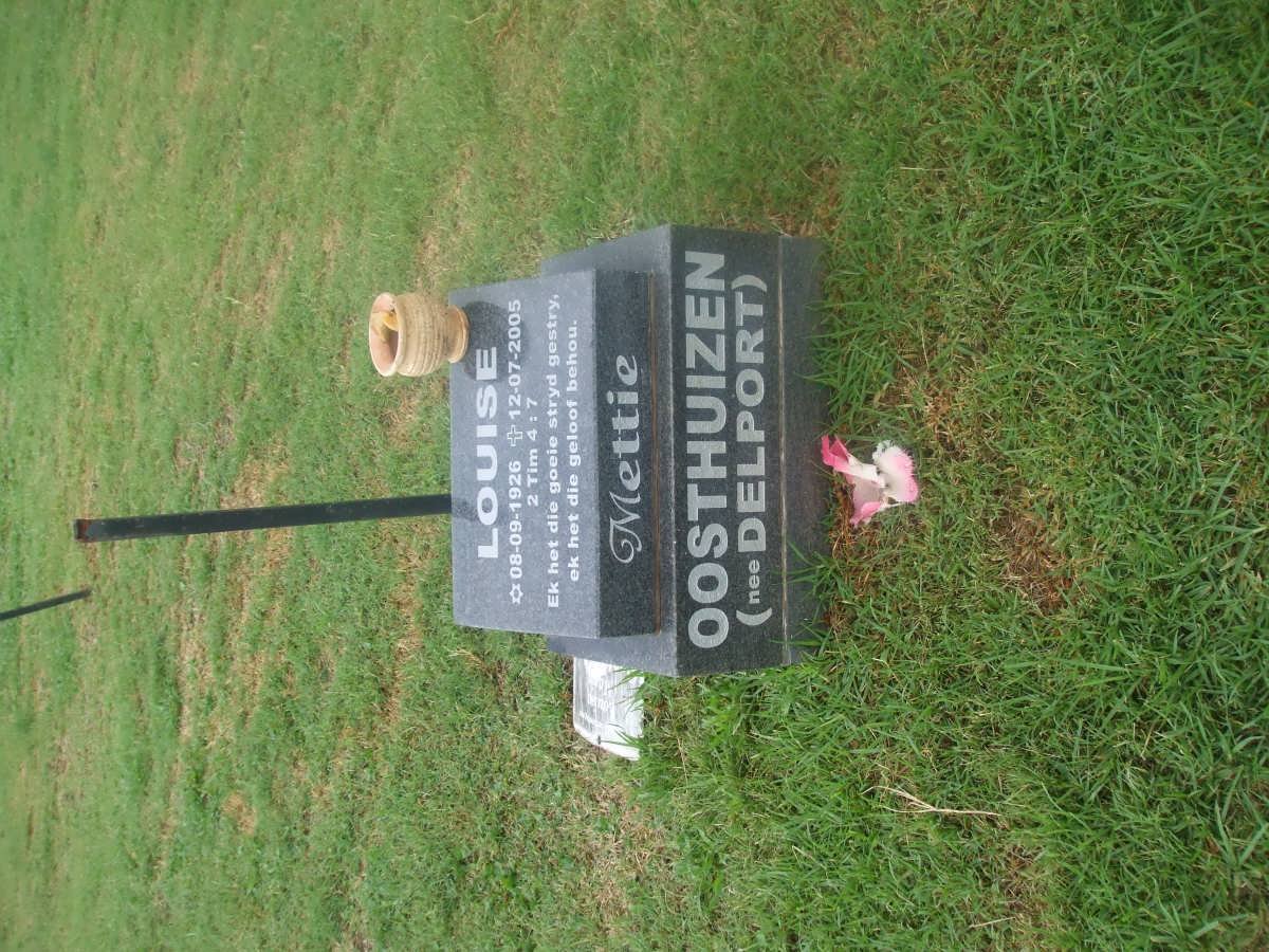 OOSTHUIZEN Louise nee DELPORT 1926-2005