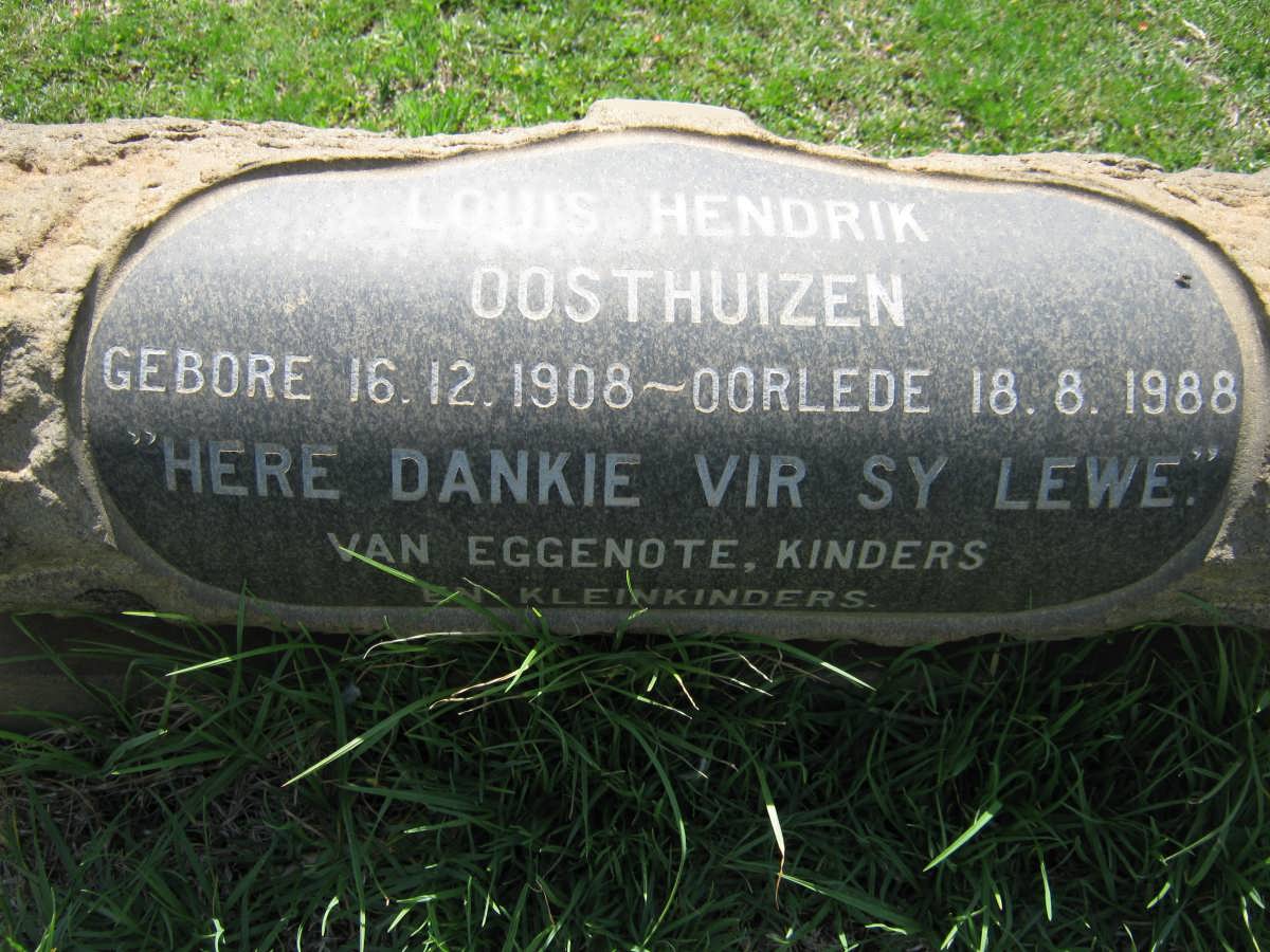 OOSTHUIZEN Louis Hendrik 1908-1988