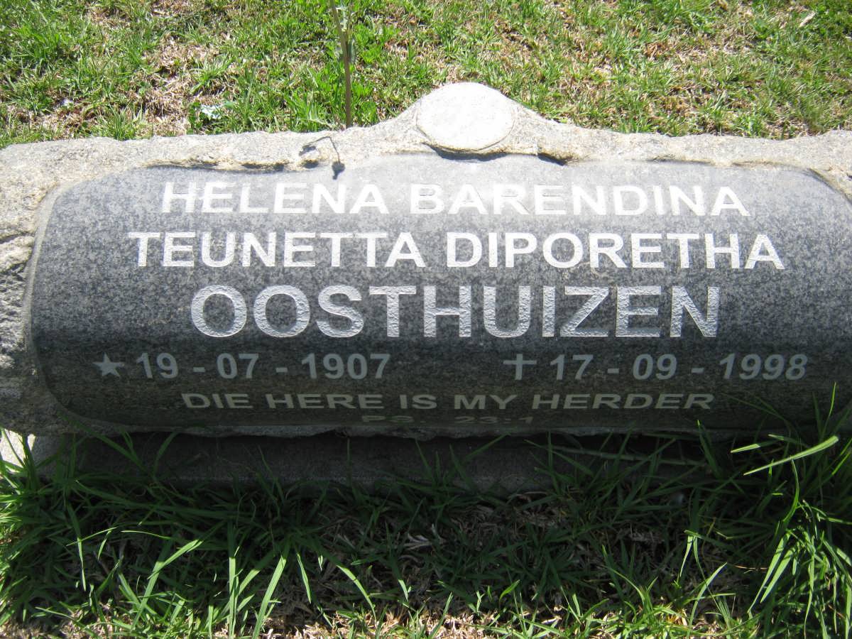 OOSTHUIZEN Helena Barendina Teunetta Diporetha 1907-1998