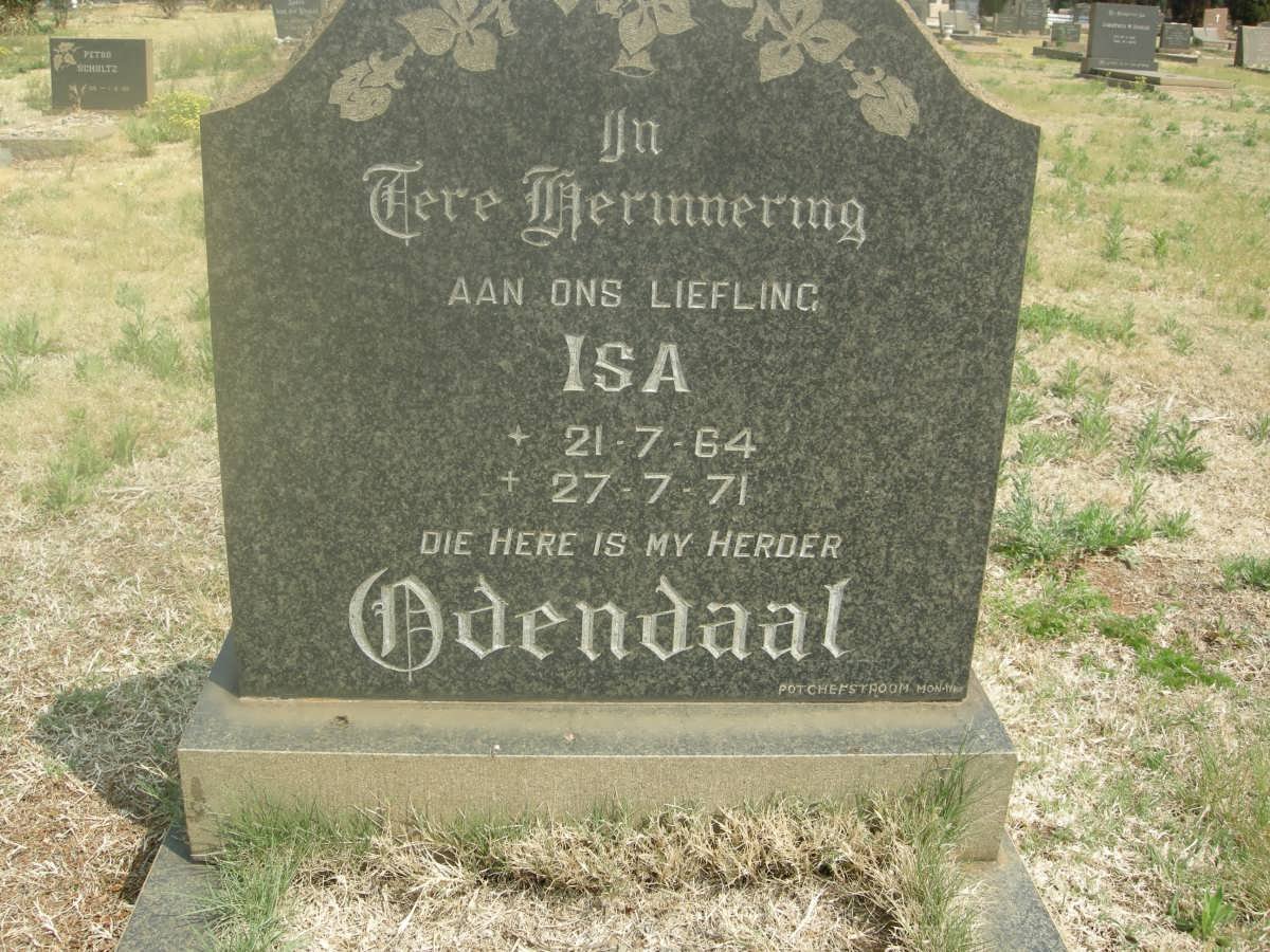 ODENDAAL Isa 1964-1971